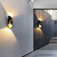 thumbnail image 5 of Yaju Led Wall Sconce, Ip65 Waterproof Wall Lamp, Indoor Outdoor Metal Light Fixture For Entrance Corridor Bedroom Office (1pcsblack/gold Shade), 5 of 5