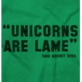 thumbnail image 2 of Unicorns Are Lame Said Nobody Ever Womens Slim Fit Graphic Tee Brisco Brands X, 2 of 5