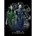 thumbnail image 2 of Boy's Marvel Eternals Ikaris and Sersi Portrait Graphic Tee Black Large, 2 of 5