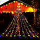 thumbnail image 1 of Decoraciones navideñas Aokudoni, 3,8 m, 350 luces LED en forma de cascada, 1 of 6