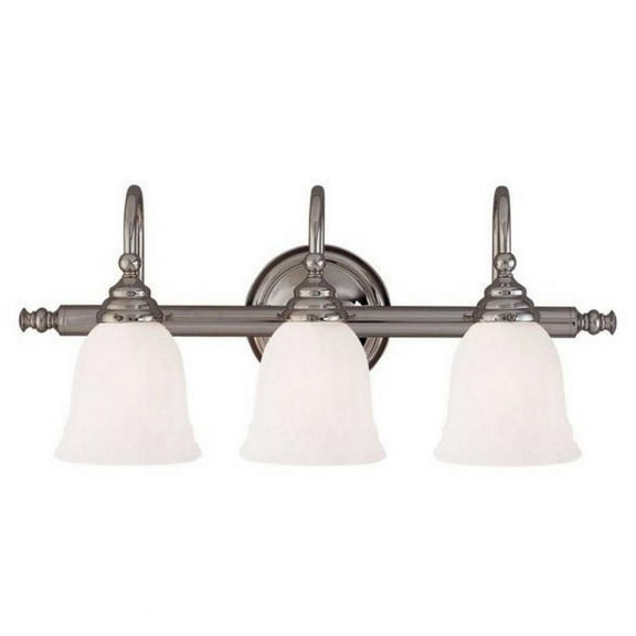 3 Light Bath Bar-Traditional Style with Transitional Inspirations-9 inches Tall By 24 inches Wide-Chrome Finish Bailey Street Home 159-Bel-674873