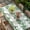 Green, variant on Green Floral Table Cloths for 3 Foot Rectangle Tables, Vintage Farmhouse Garden Flower Leaves Patio Waterproof Elastic Fitted Tablecloths, Washable Rectangular Table Cover for Camping