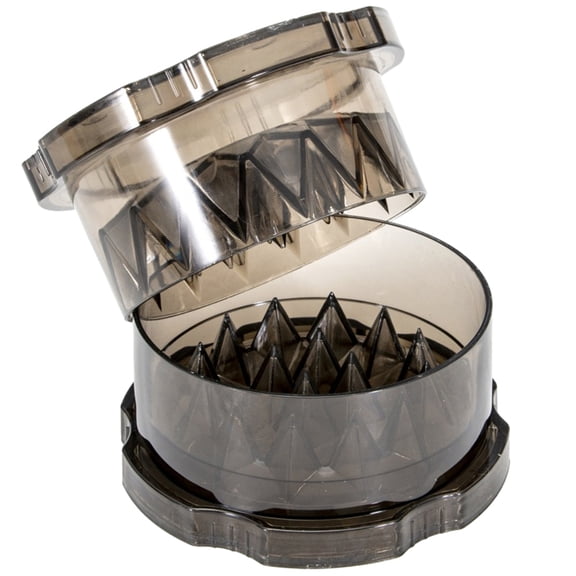 Yucurem 4 inch-Grinder, Black-Translucent, 2-Layer Grinder, with Magnetic Lid, Compact & Portable, Suitable for Fishing Use