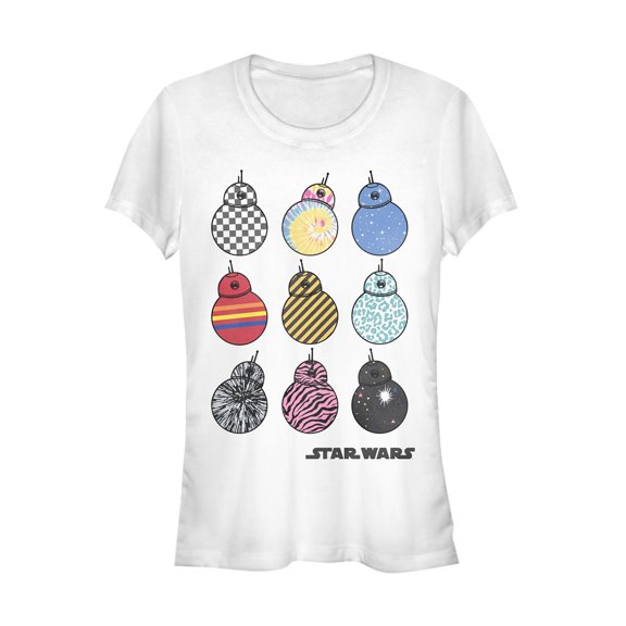 Junior's Star Wars: The Rise of Skywalker BB-8 Fashion Graphic Tee White Small