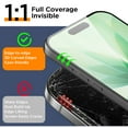thumbnail image 5 of AICase 2pcs Tempered Glass Full Edge Coverage For iPhone 17 Pro Max iPhone Air 17 Pro, 5 of 16