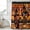 Orange Brown, variant on Black Orange Girls Boho Shower Curtain, Waterproof Shower Curtains for Bathroom, Vintage Ethnic Abstract Art Washable Fabric Bathtub Curtain Set Bath Decor with 12 Hooks Long 72"x84"