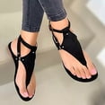 thumbnail image 2 of Clearance VerPetridure Style Large Size Women's Sandals Summer Casual Flat Flip Flops Casual Herringbone Sandals, 2 of 4
