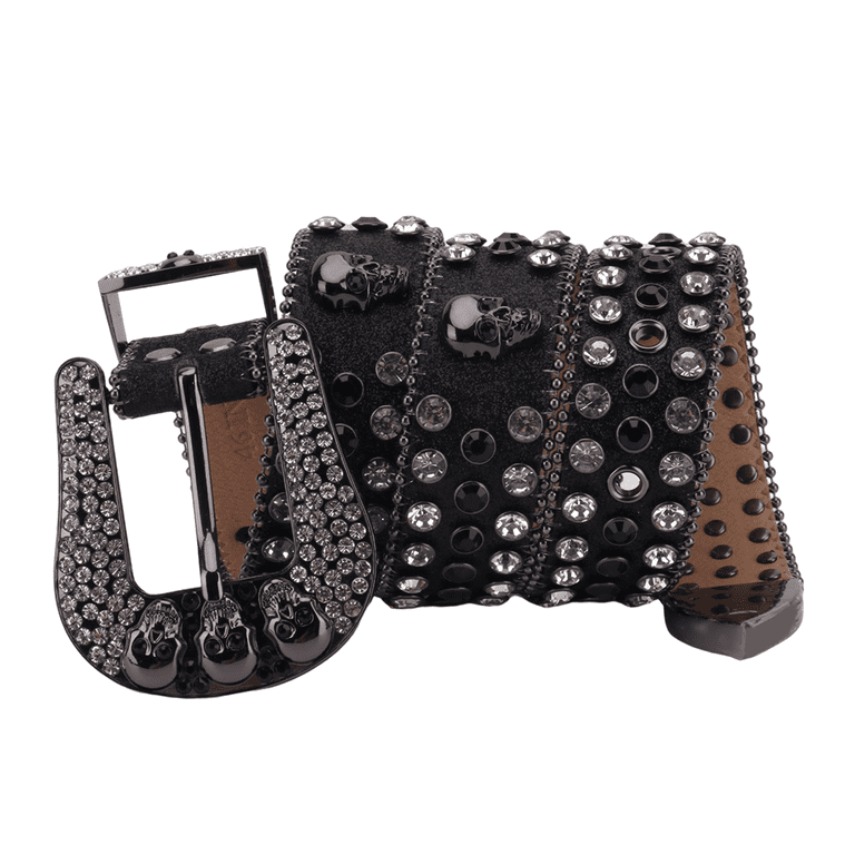 Tengmei Men Women Rhinestone Belts Punk Fashion Studded  display picture 1