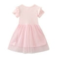 thumbnail image 5 of HWJAD Little Girls Flutter Dress Short Sleeve Toddler Summer Sundress Girl Tutu Princess Dress, 5 of 8