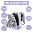 thumbnail image 3 of DAKIMOE Large Travel Backpack for Women Men Laptop Bag Airline Approved Carry On Backpacks Waterproof Anti Theft Gym Bags Hiking Flight Approved Luggage Casual Daypack, Standard, Purple, 3 of 8