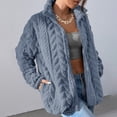 thumbnail image 6 of Women's Wool Coat Zipper Stand-Up Collar Pocket Coat, 6 of 9