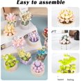 thumbnail image 3 of Flower Building Toys Building Block Bouquet Succulents Plants Building Set Mini Bricks Bonsai Model Christmas Brithday Gifts for Kids, Boys Girls Gift, 3 of 9