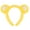 Yellow, variant on Bear Ears Headband Lightweight Practical Hairband For Children Girls Elastic Hair Accessories Comfortable Wear