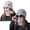 grey+beige, variant on 2-Pack (4 Pcs) Women's Winter Beanie & Neck Warmer Set, Fleece-Lined Knit Hat for Outdoor Cold Weather