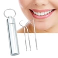 thumbnail image 3 of 3Pcs Portable Stainless Steel Toothpicks for Traveling Outdoor Camping S S, 3 of 8