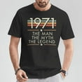thumbnail image 2 of 1971 The Man The Myth The Legend T-Shirt, Vintage 53rd Birthday Gift for Men, Classic Hero Graphic Tee, Retro Legend Shirt, Funny Humor Gift for Him, Adult Unisex Cotton Top, 2 of 3