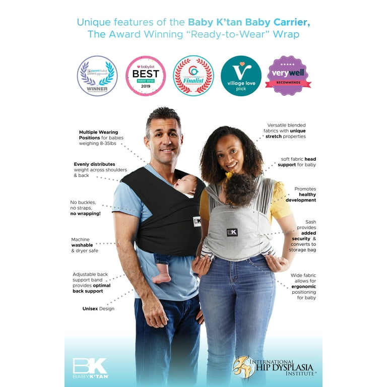 Baby K tan Breeze Baby Wrap Carrier Infant and Child Sling