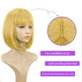 thumbnail image 6 of Short Human Hair Wig for Women Party Decoration 30cm Natural Looking Ladies Wig, 6 of 6