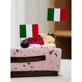 thumbnail image 2 of Ndcxsfigh 100 Uds. Banderas Italianas Palillos Dientes Divertidas Banderas Palillos Dientes para Celebración Fiestas, 2 of 9