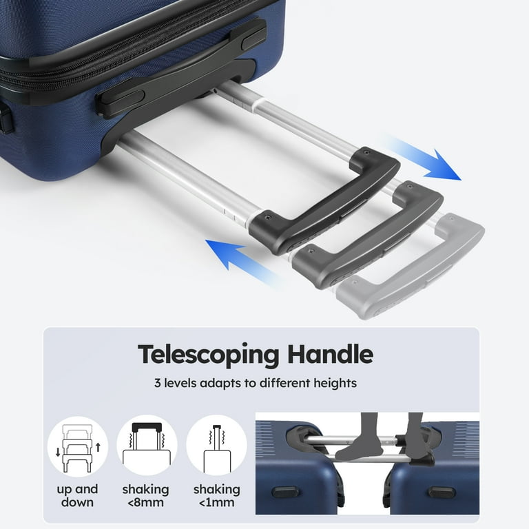 Walmart 3-Piece Hard Shell Expandable Suitcase Set with