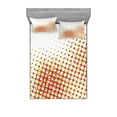 thumbnail image 2 of Ambesonne Abstract Fitted Sheet & Pillow Sham Set, Colorful Halftone Effect, Twin, White and Fuchsia, 2 of 3