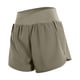 thumbnail image 4 of Pantalones cortos deportivos de entrenamiento para mujer - Cintura alta, doble capa con braguita interior, abertura lateral, bolsillos con cremallera, nailon y spandex, tallas S-XXL, 4 of 4