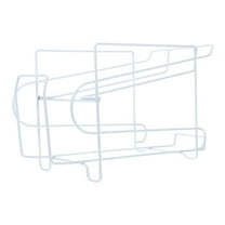 GOOHOCHY Kitchen Storage Organizer Iron White 1Pack Can Holder for Home