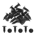 thumbnail image 2 of Unique Bargains 20pcs Black Vehicle Car Plastic Rivets Trim Fastener Door Clips for 6mm Hole, 2 of 2