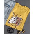 thumbnail image 3 of Unicorn Skull W Flowers. T-Shirt Women -Smartprints Designs, Female Small, 3 of 4