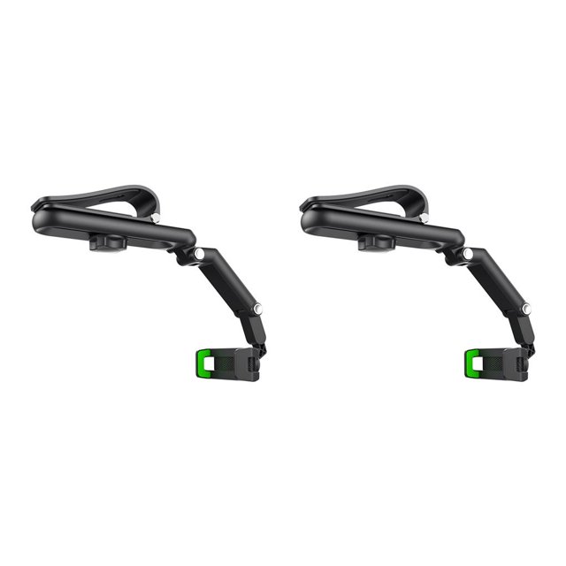 Soporte de teléfono Sidaley para parasol de coche 1080 ° giratorio Clip de resorte Verde 2Conjunto
