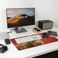 thumbnail image 6 of Rateoe White And Red Daisy Cow Print Mouse Pad - Extended Large Gaming Mousepad,Non-Slip Stitched Edge,16x29.5 Inch, 6 of 8