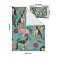 thumbnail image 5 of German Shepherd with Flowers Duvet Cover and Pillowcase Set for Single Bedding, Bedroom Accessories for Kids Teens, 5 of 5