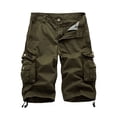 thumbnail image 1 of fastboy Cargo Shorts Pantalons Décontractés Homme Tenue Résistance à l'Usure Extérieur Intérieur Commodité Costume de Travail à la Mode Vert 32, 1 of 6
