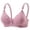Pink, variant on MEICHEN Wireless Everyday Bra for Women Print Comfort No Underwire Adjustable Strap Full Coverage Tshirt Bras