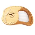 thumbnail image 1 of With 21 Metal Strings Lyre Harp Box Lyre Harp Spruce Topboard Mahogany Backboard String Instrument with Tuning Wrench Strings Picks Music Note Sticker, 1 of 7