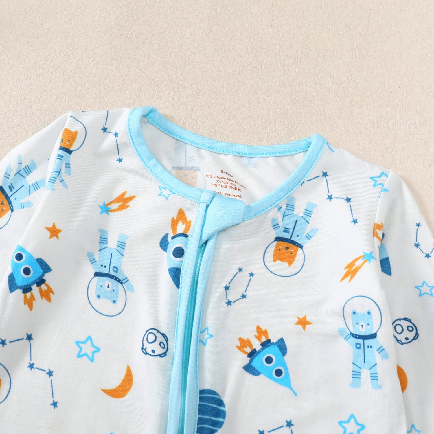 Romperinbox 2pcs baby onesies, Bamboo Baby Pajamas, Zipper Soft Sleeper Baby Boy One-Piece Romper