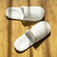 thumbnail image 2 of 10 Pairs Disposable Guest Slippers Travel Hotel Slippers Comfortable SPA Shoes, 2 of 8