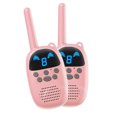 thumbnail image 1 of GO100 Walkie Talkie para niños, juguetes para 7-14 años niños niñas portátil 2 maneras Radios largo alcance para al aire libre juego de aventura - Rosa Rosado SM SunniMix Walkie Talkie portátil para niños, 1 of 8