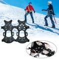 thumbnail image 2 of 11 Spikes Crampons Ice Cleats for Shoes and Boots Silicone Anti-Slip Hiking Fishing Walking Mountaineering XL, 2 of 10