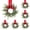 E*5, variant on Christmas Front Door Wreath 1PC, Red Berry Pinecone Greenery Ring, Rustic Holiday Hanging Decor with Gold Ribbon for Entryway Wall Window Indoor Outdoor Display