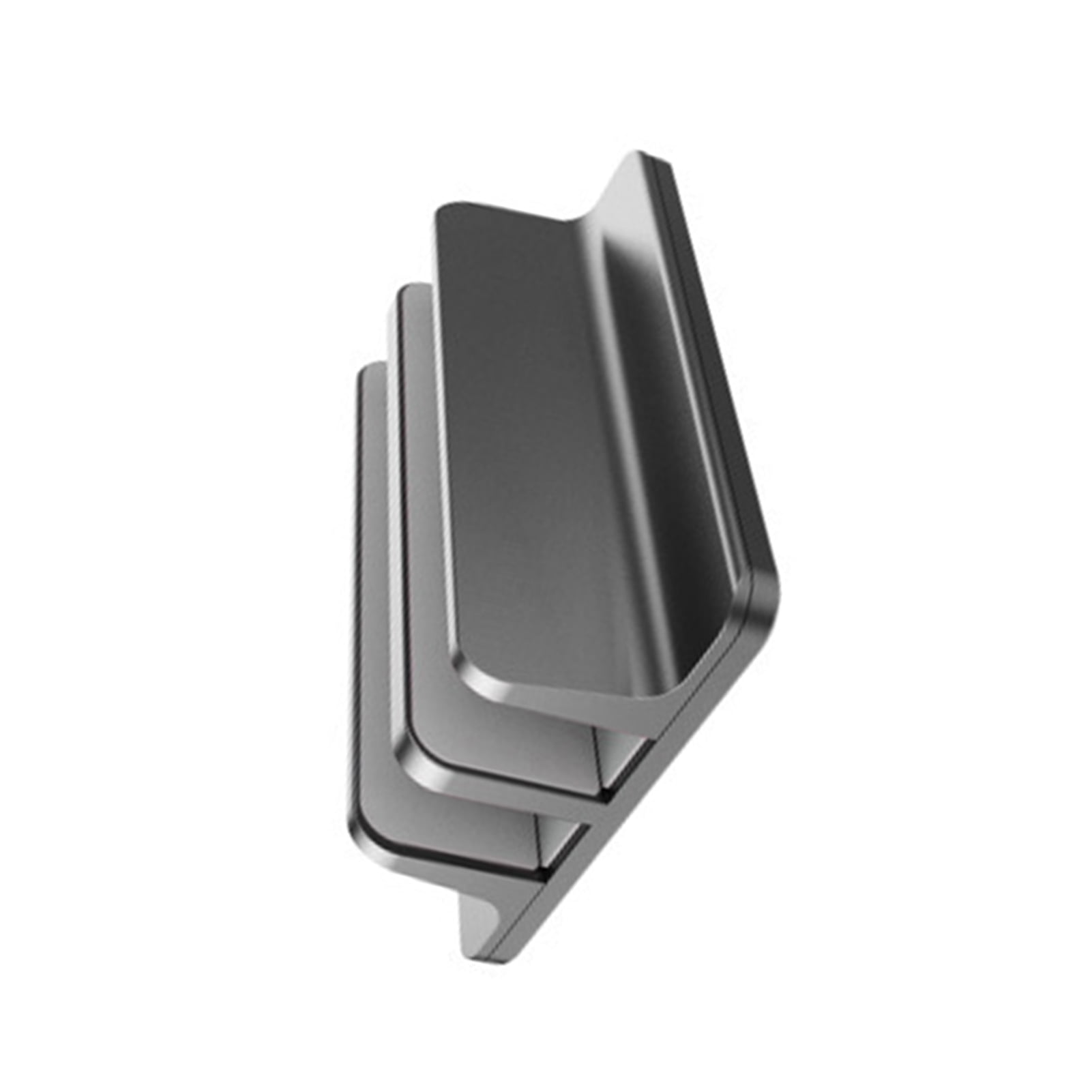 Vertical Laptop Stand 2 Slot Desktop Stand Holder With Adjustable Dock Aluminum Alloy Laptop Stand For Desk Compatible With 17in Laptops