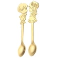 thumbnail image 2 of EGNMCR Measuring Spoons Serving Spoons Colorful Spoon Couples Spoons Flatware Coffee Drinking Tools Kitchen Gadget Drinking spoon, 2 of 2
