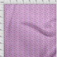 thumbnail image 4 of oneOone Cotton Poplin Fuschia Pink Fabric Leaves Craft Projects Decor Fabric Printed By The Yard 42 Inch Wide, 4 of 4