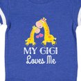 thumbnail image 4 of Inktastic Gigi Loves Me Girls Giraffe Granddaughter Girls Baby Bodysuit, 4 of 5