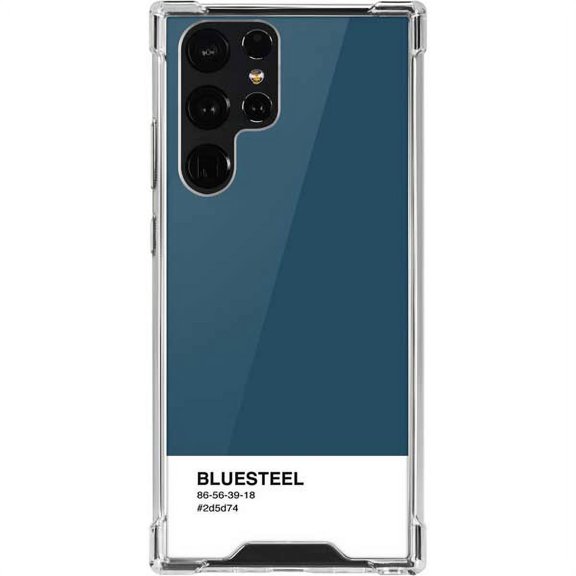 Skinit Color Palette Bluesteel Galaxy S22 Ultra Clear Case