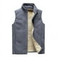thumbnail image 2 of Chaleco de forro polar Calentador corporal Chaqueta sin mangas Chaleco con cremallera y forro de sherpa, 2 of 4