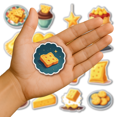 thumbnail image 5 of Aimant de Réfrigérateur Cheesy Aimant de Collation Aimant de Réfrigérateur Autocollant Magnétique de Biscuits Aimant Décoratif Délicieux pour Surface en Métal Tableau Blanc de Réfrigérateur, 5 of 5