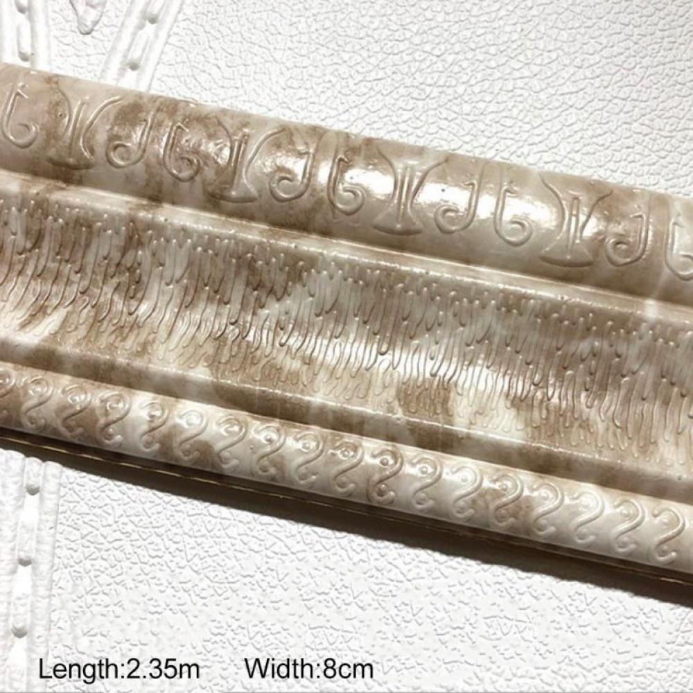 3D SelfAdhesive Foam Sticker Waterproof Molding Trim Peel and Stick Decorative Wall Lines