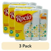 (3 pack) Rocio Toilet Paper, 2 Ply, 16 Rolls