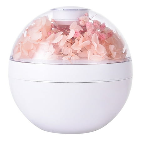

USB Aromatherapy Humidifier with Light -Large Capacity 200ML Quiet Cool Mist Humidifier for Car and Office-Plants- Easy To Clean
